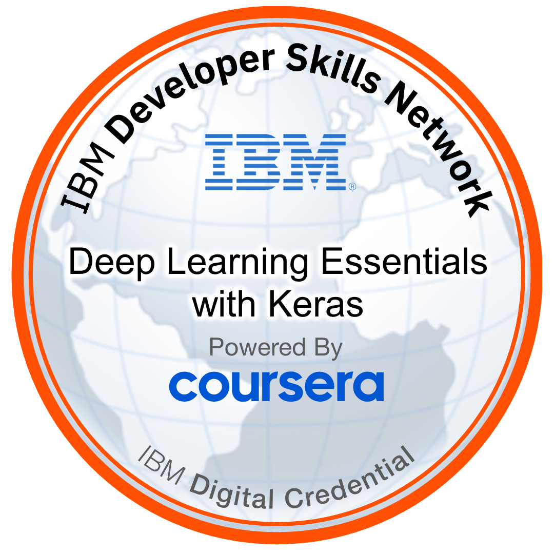 Deep Learning with Keras badge