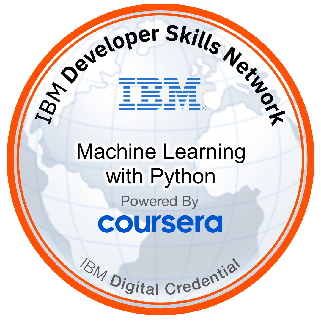 Machine Learning with Python badge
