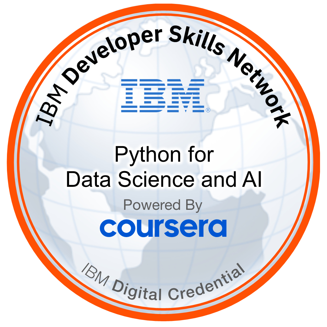 Python for Data Science and AI badge